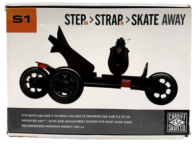 Cardiff Skates Model S1 Adult Adjustable Step In Skates Men 4 -13 Women 5.5 -14