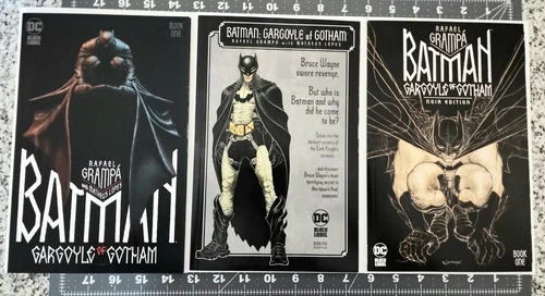 Batman Gargoyle Of Gotham #1, 2nd Print, Noir Edition Rafael Grampa NM+ Set