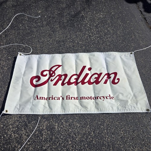 INDIAN MOTORCYCLE DEALER VINYL GROMMET BANNER SIGN 48" X 24" L4
