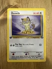 Meowth 1st Edition 56/64 First Jungle 1999 Pokémon TCG Vintage HP