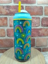 Vaso Cool Gear Can Blue Glitter Sip The Sunshine 16 oz. Enfriador aislante nuevo con etiquetas