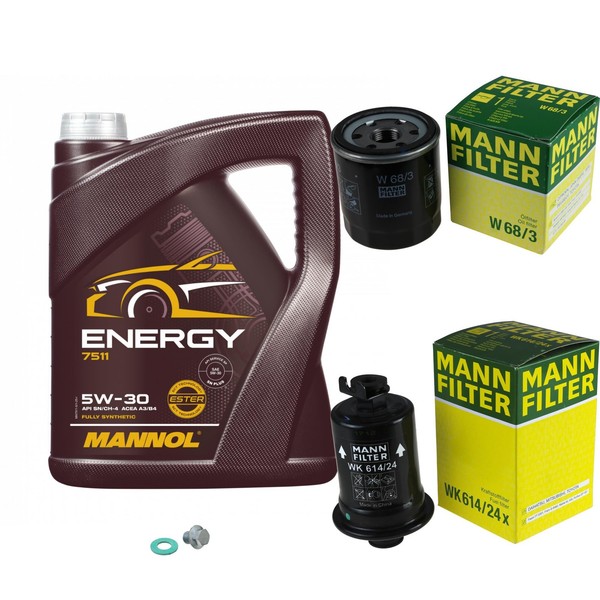 Inspektionspaket 5L Mannol Energy 5W-30 FüR Toyota Starlet 1.3 12V Cat Celica-image