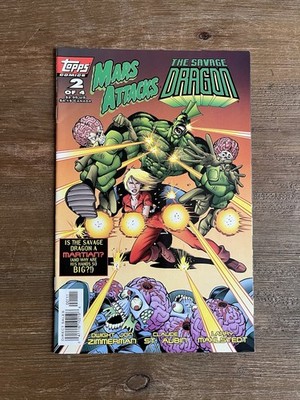 Mars Attacks the Savage Dragon #2 (Topps Comics January 1997)