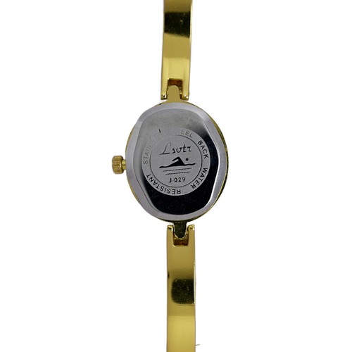 Lsvtr Gold-Tone Multi-Color Gemstone Crystal Ladies Fashion Watch - Picture 4 of 9