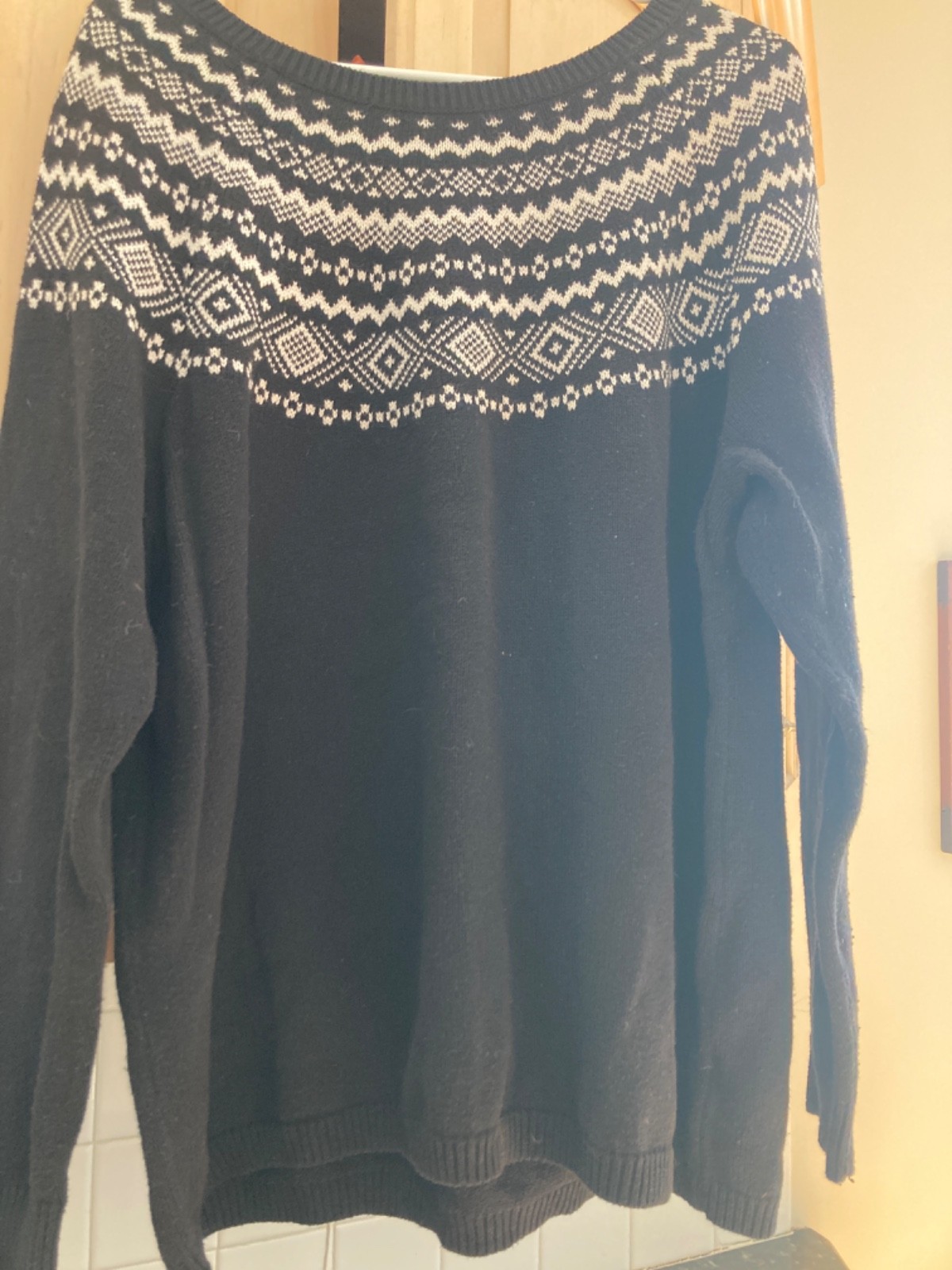 Talbots Plus Black/White Soft Pullover Sweater Si… - image 1