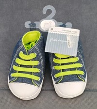First Impressions Crawling Stage Lace Up Baby Shoes Multicolor Sz 2 3-6months .