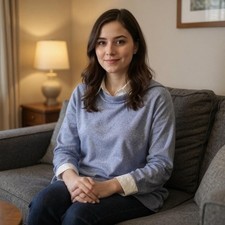 CASHMERE Poncho PIGEON BLUE CAPE Wrap One Size Fits All, FREE UK Shipping,