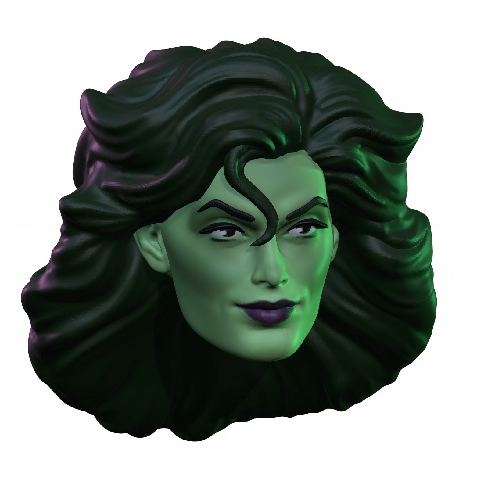 Jade Giant Lady Custom Action Figure Head 1:9 or 1:6 Mego