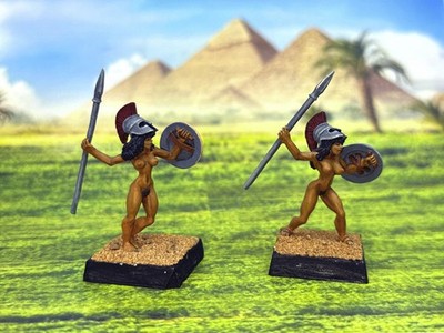 Painted ~ Amazon Warriors (pair), Fortress Figures