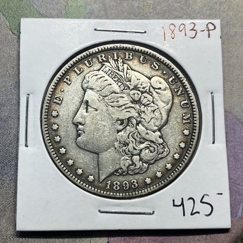 1893 P Silver Morgan Dollar Coin Key Date Collection
