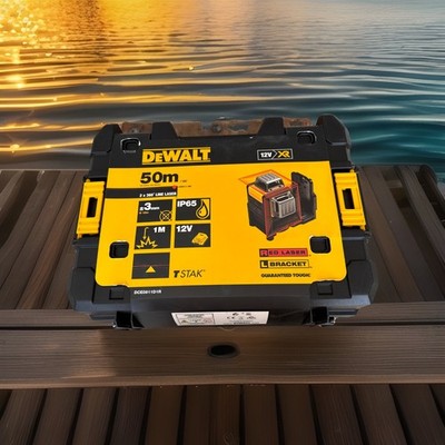 DeWalt DCE0811D1R-GB 12V XR Akku 2x360 Rotstrahl Laser Wasserwaage 50m + Zubehör