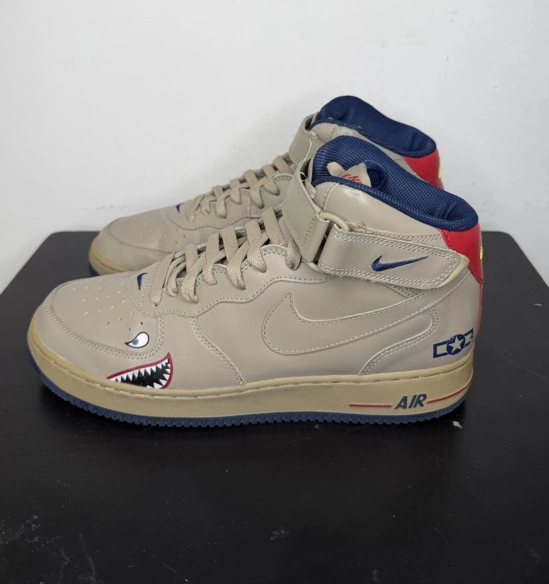 Nike Air Force 1 Mid “Tuskegee” Khaki/Midnight Navy – Size 11.5 – RARE Nike Air Force 1 Mid Tuskegee for Sale | Authenticity  main image 2