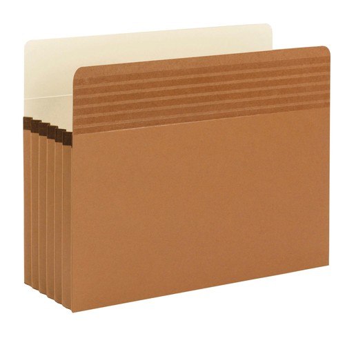 Easy Grip® File Pocket, Straight-Cut Tab, 5-1/4" Expansion, Letter Size, Redr... - Picture 2 of 8