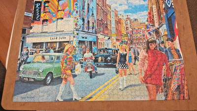 Puzzle 1000 Teile ''Carnaby Street'' komplett & vollständig von meiner Frau getestet