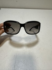 Escada SES 067S COL Z42X Black Rhinestone Logo Sunglasses