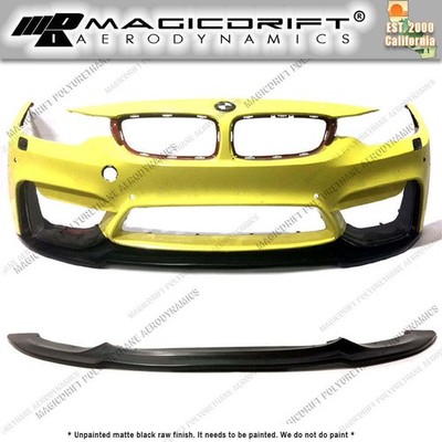 CS GTS V Style Front Bumper Lip Spoiler For 15 16 17 18 19 20 BMW M3 F80 M4 F82