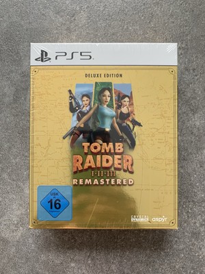 Tomb Raider 1-3 Remastered Starring Lara Croft Deluxe Edition (PS5,2024) NEU&OVP
