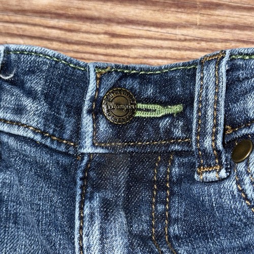 Wrangler Retro Slim Straight Jeans Boy Size 4 Regular Straight Medium Wash Denim - Picture 6 of 10