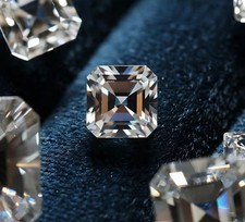 3CT Natural D Color Asscher Cut VVS1 Clarity Loose Lab Grown Diamond