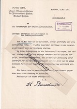 Schreiben Staatsministerium 1941  Vertraulich ! Abordnung in Generalgouvernement