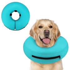 Supet Inflatable Dog Cone Collar Alternative After Surgery Dog Neck Donut Col...