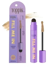 Toppik Fill Me in Hairline Filler Root Touchup w/Hair Fibers Wand Medium Blonde