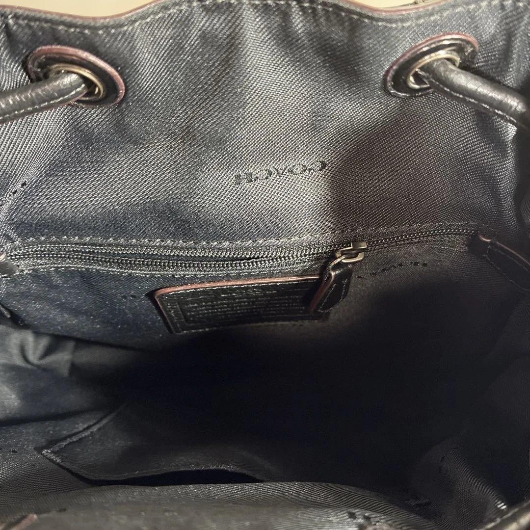 Coach patchwork 37743 Backpack Leather Denim Blue… - image 4