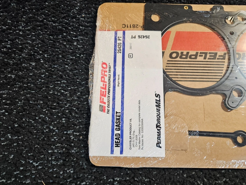 Junta de culata lateral derecha Fel-Pro 26426 PT para Jeep Grand Cherokee 2009-21 Foto 2 de 4