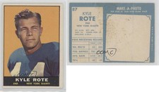1961 Topps Kyle Rote #87
