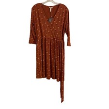 NEW Matilda Jane Wonderment Isn't It Lovely Wrap Dress Women Terracotta Medium