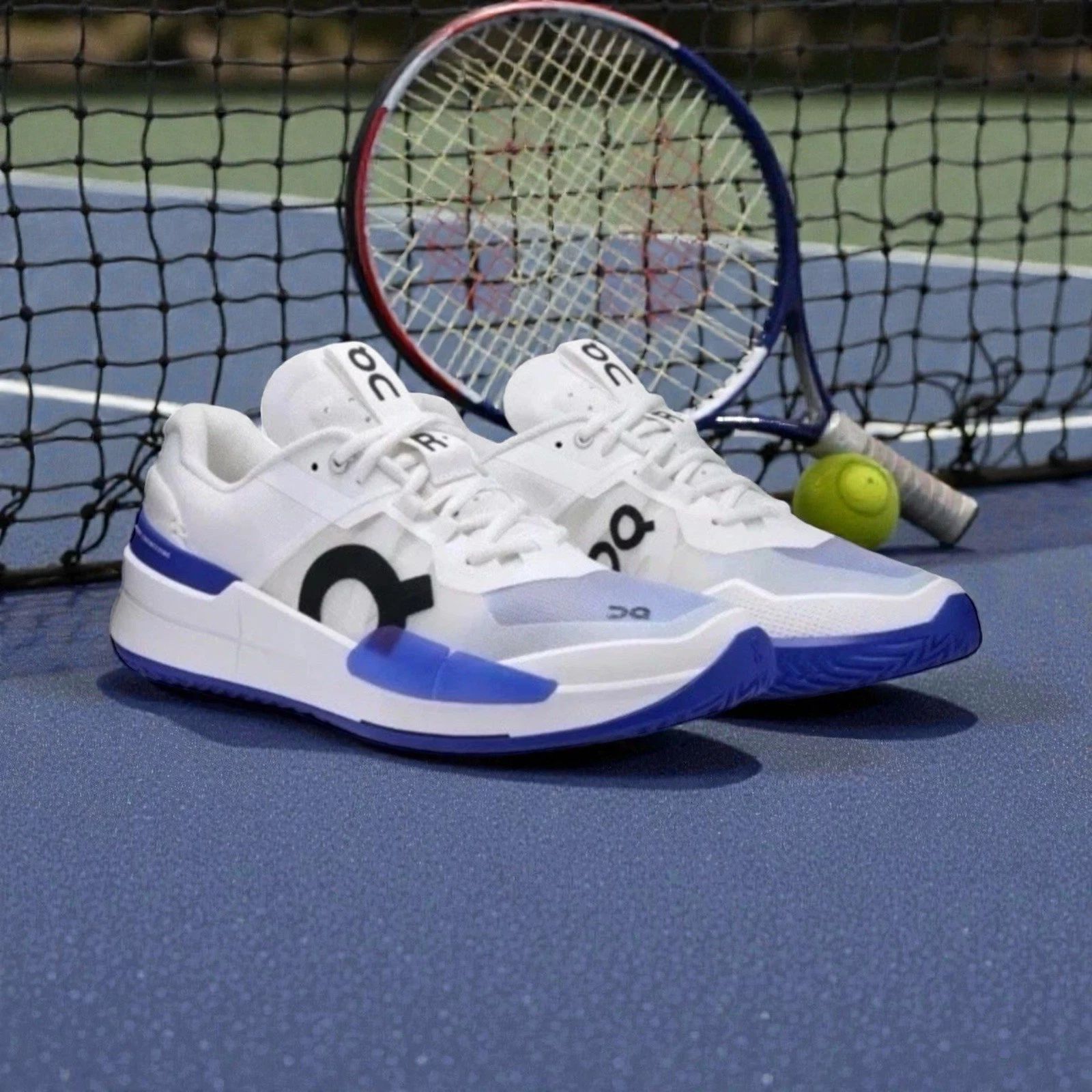 ON The Roger Pro 2 Sneakers Men's White Indigo Court Shoes Size 11.5 Brand New!