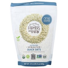 Sprouted Quick Oats, 24 oz 680 g