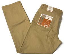 Copper Oak Men's 5 Pocket Every Day Pants Signature Flex Waist Khaki SZ 36X32