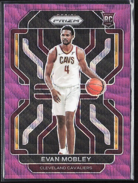2021-22 Panini Prizm Evan Mobley Purple Wave Rookie Card RC Cleveland Cavaliers