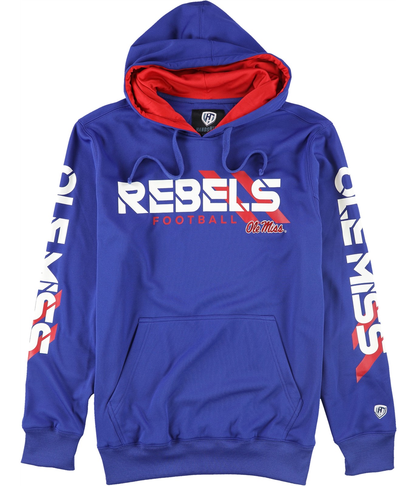 Hands High Mens Ole Miss Rebels Hoodie Sweatshirt, Blue, Large