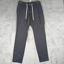 Vuori Ripstop Climber Pant Men's M Black Drawstring Waist Taper Outdoor Travel