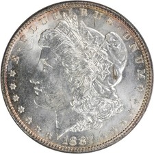 1887 Morgan Silver Dollar Choice BU Uncertified #628