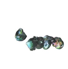 Dragon Scales Green Briolette Keshi Pearls  16x5mm to 25x6mm  5 Pearls 