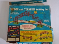 1958 Kenner Bridge & Turnpike Building Toy Set No. 5 Partial Set USA Made Vtg