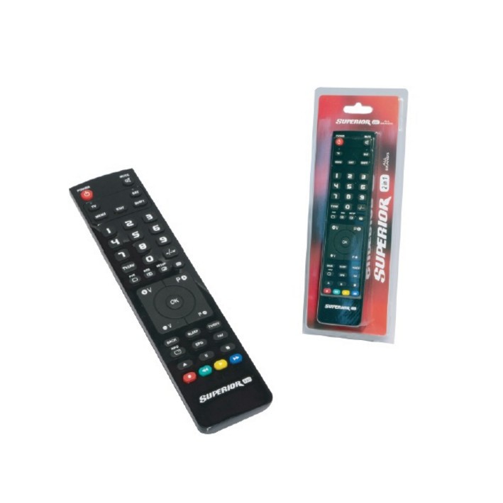 Télécommande universelle MB Geroa pour TV et décodeur commande infrarouge double appareil