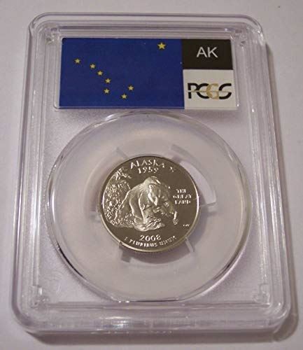 2008 S Clad Alaska State Quarter Proof PR70 DCAM PCGS Flag Label - Picture 1 of 2