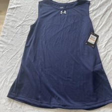 Women New With Tags Under Armor Blue Tank Athletic Top Size Small Shipping Incl