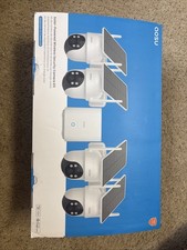 aosu 360 kit telecamera di sicurezza PTZ ad energia solare 3MP con 32GB di archiviazione home base