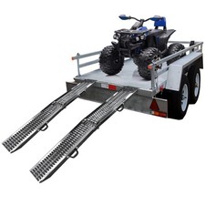 2 Stück Auffahrrampe Laderampe klappbar 180cm für Quad Motorrad uvm max. 450kg