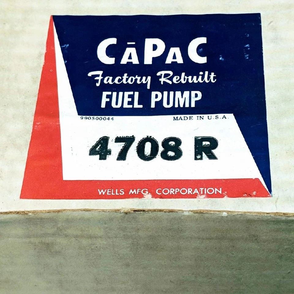 Capac Wells 4708 4708R Ford 6 cilindros 1955-61 Reman cuenco de vidrio bomba de vacío de combustible Foto 4 de 4