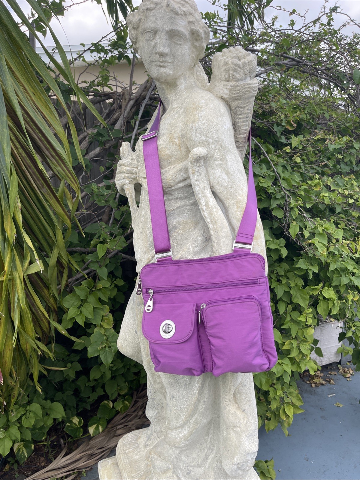 Baggallini Sydney Crossbody Pink Purple Bag/Purse