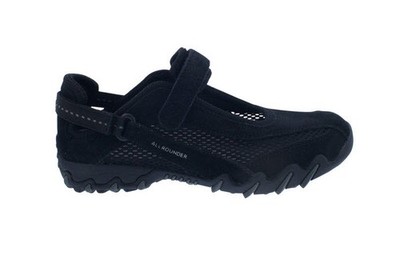 Allrounder Niro sneaker, Hook and Loop, black, C. Suede N 84/open mesh