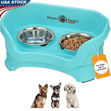 Elevated Dog Feeding Station Ant Proof Spill Proof Small Dog Bowls No Mess New