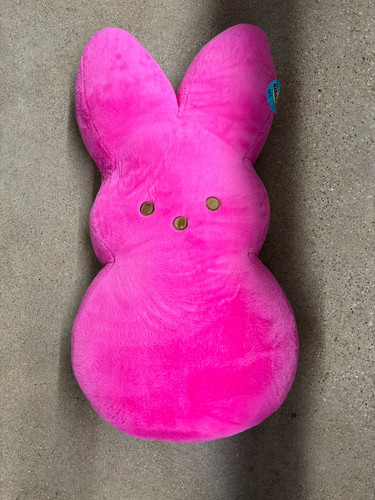 Jumbo Peeps Easter Bunny Plush Hot Pink 42" Giant Stuffed Toy Large Pillow Kids