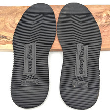 Goodyear Flexsoft Size 14 Tran-Sport Rubber Sole 1 Pair Black Soles 13 1/2" long